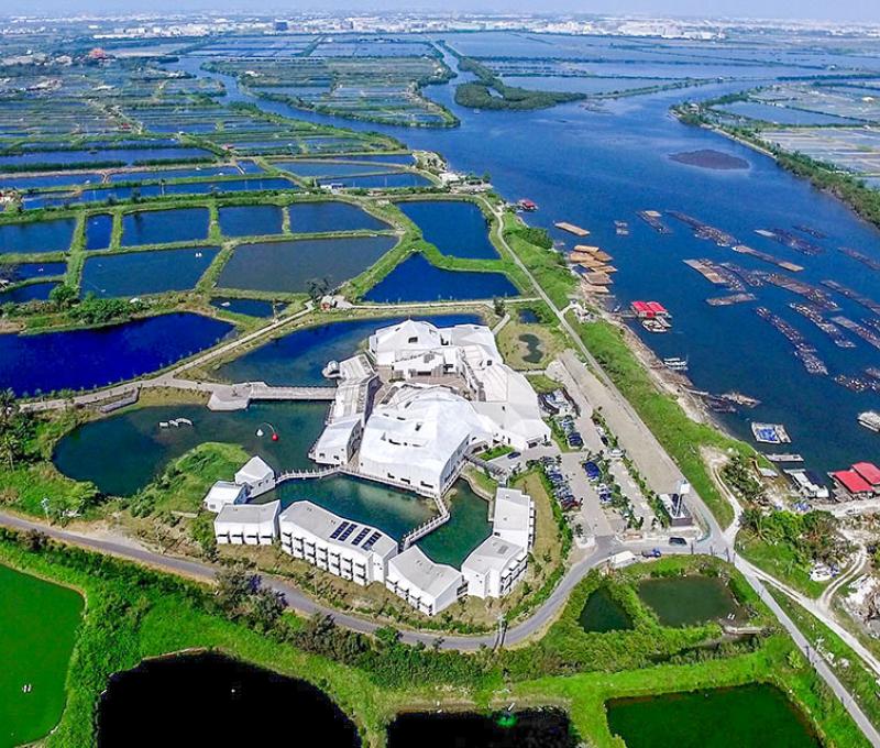 台江國家公園管理處及遊客中心空拍圖 照片提供者：台江國家公園