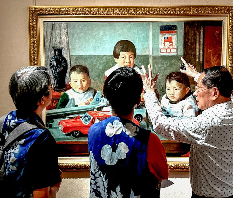 李梅樹作品《愛孫》 照片提供者：謝基煌、江逸傑、林岑怡、邱文仕 / 拍攝日期：2025/05/01