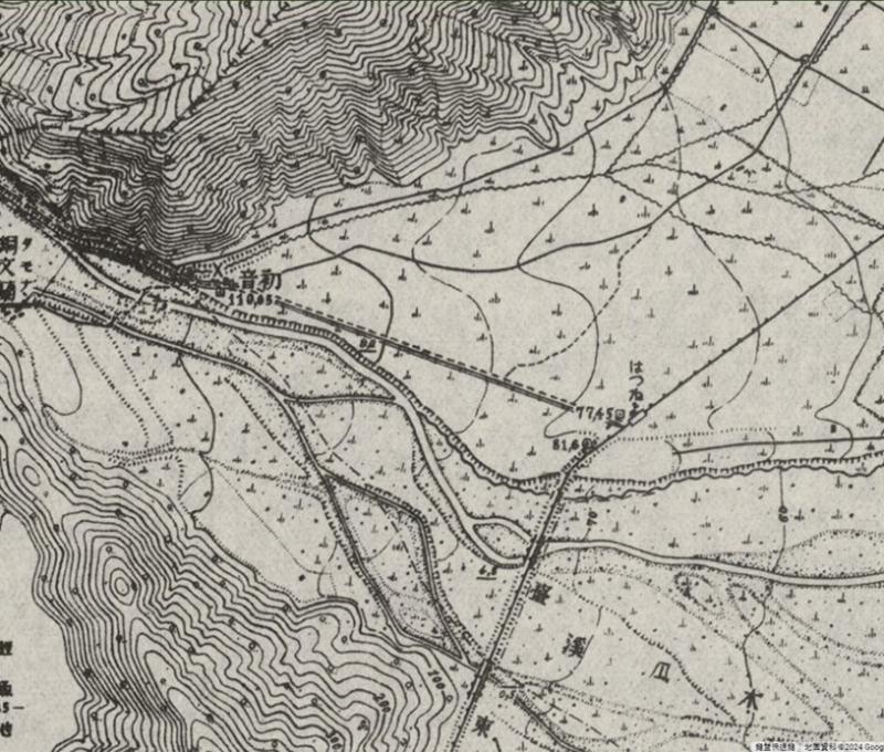 舊版地形圖中的道路起點 照片提供者：郭俊麟 / 拍攝日期：2024/09/23