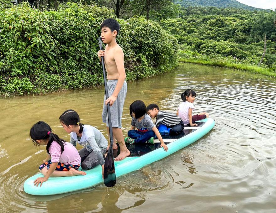 水梯田SUP孩童最愛照片拍攝者：蕭學苑