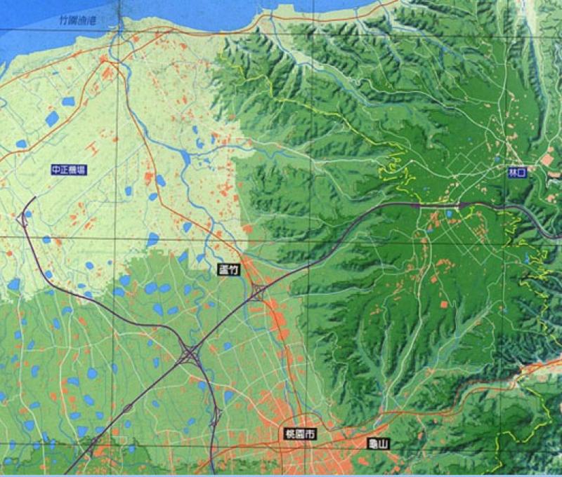 地圖上的南崁溪位置。照片提供者：張銓津 / 拍攝日期：2023/09/10