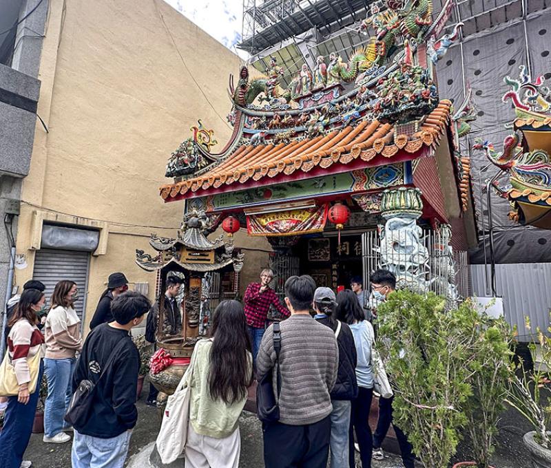 和慶安宮相較，嘉慶君睡過的福德祠其實是一座不起眼的小廟 照片提供者：胡其瑞／拍攝日期：2023/12/30