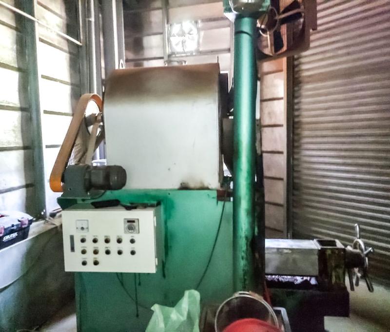 來到二樓是茶行榨油的重要工作區，大型的榨油設備一應具全。照片拍攝者：三峽學教師社群 / 拍攝日期：2022/07/24