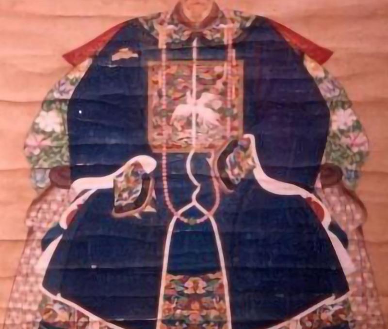 福康安來台時的日茂行主林振嵩畫像 照片提供者：李昭容（國家文化記憶庫）／拍攝年份：不詳