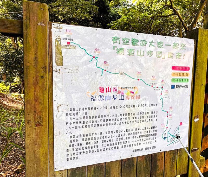 位於步道入口處的解說牌。照片提供者：林美惠 / 拍攝日期：2023/09/17