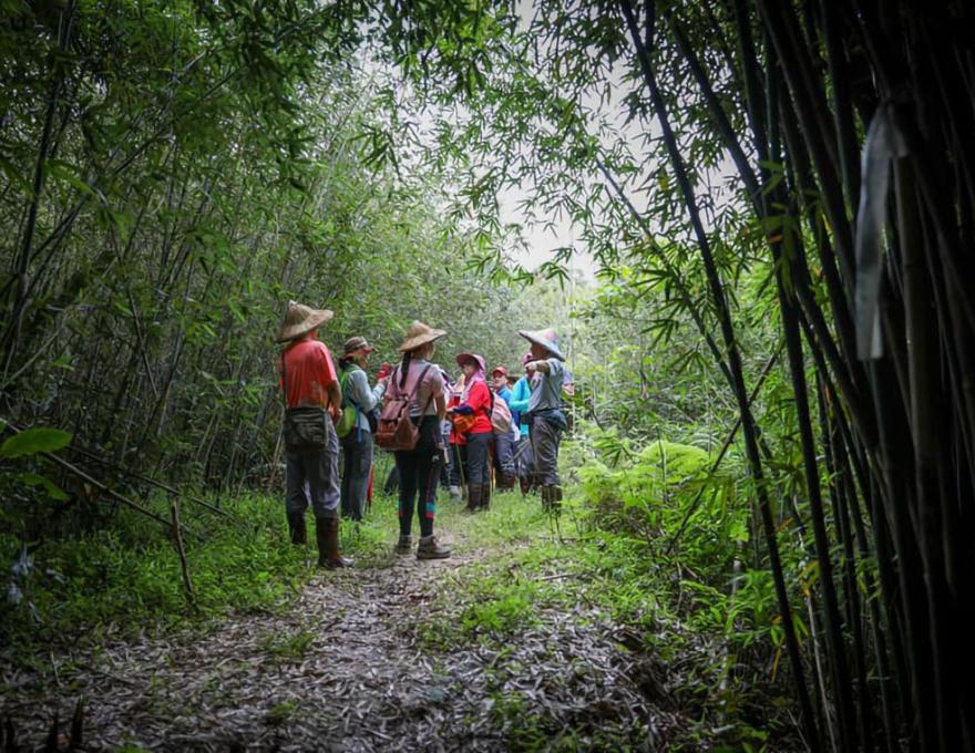 旅人聽四角區的故事照片提供者：蕭學苑