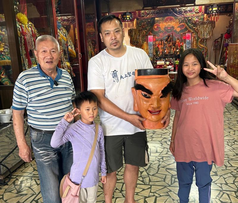 日治時期關平將軍頭像（照片拍攝者：王信喜／拍照日期：2025/5/27）