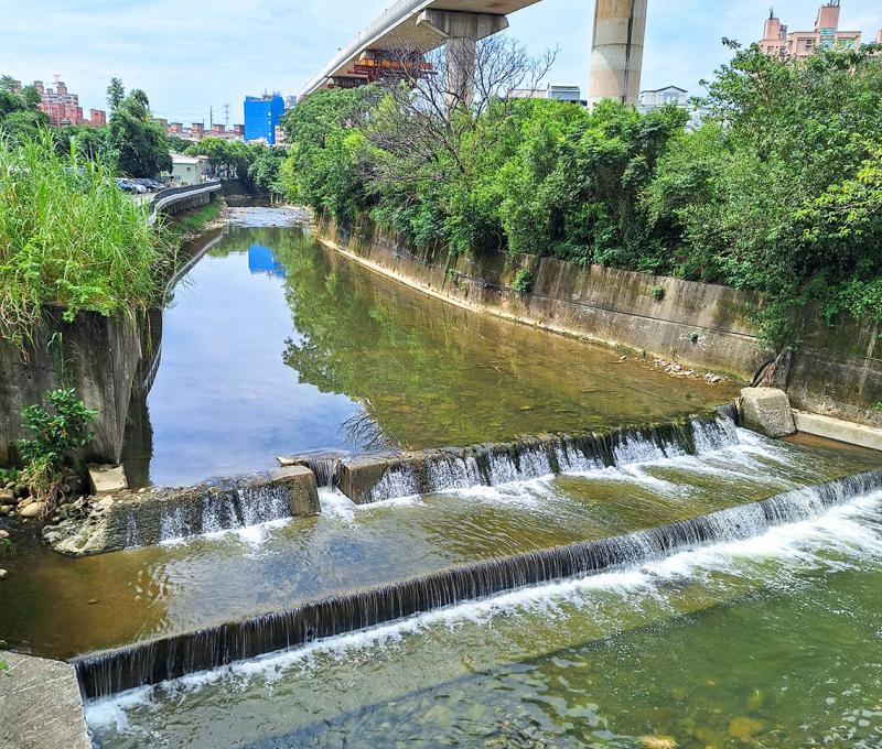 河道內類似魚梯的結構。照片提供者：王淑盈 / 拍攝日期：2023/09/03