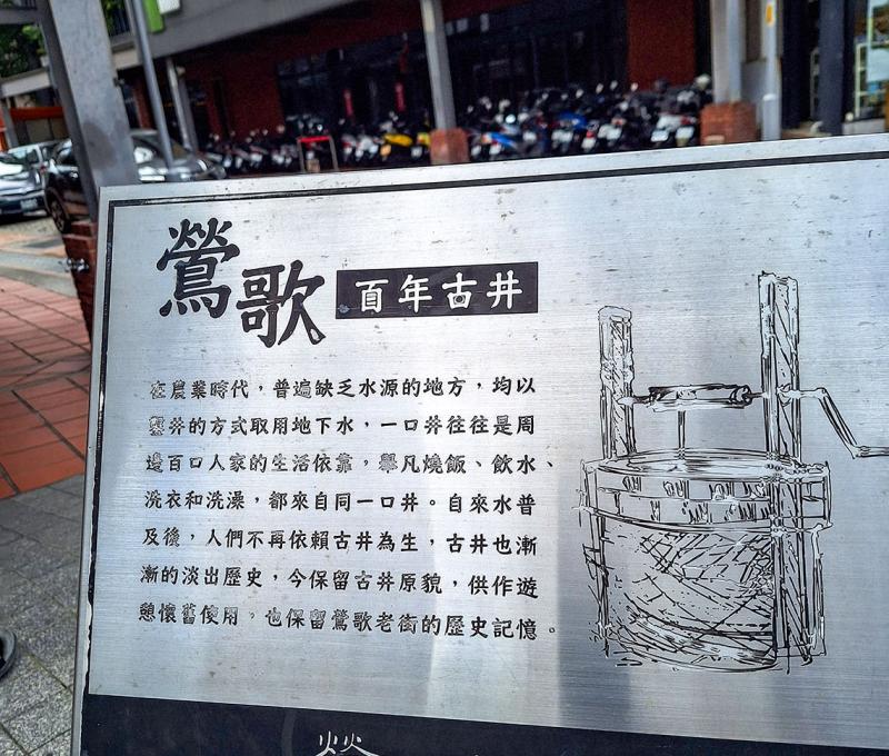 百年古井的介紹解說牌。照片提供者：王淑盈 / 拍攝日期：2023/09/03