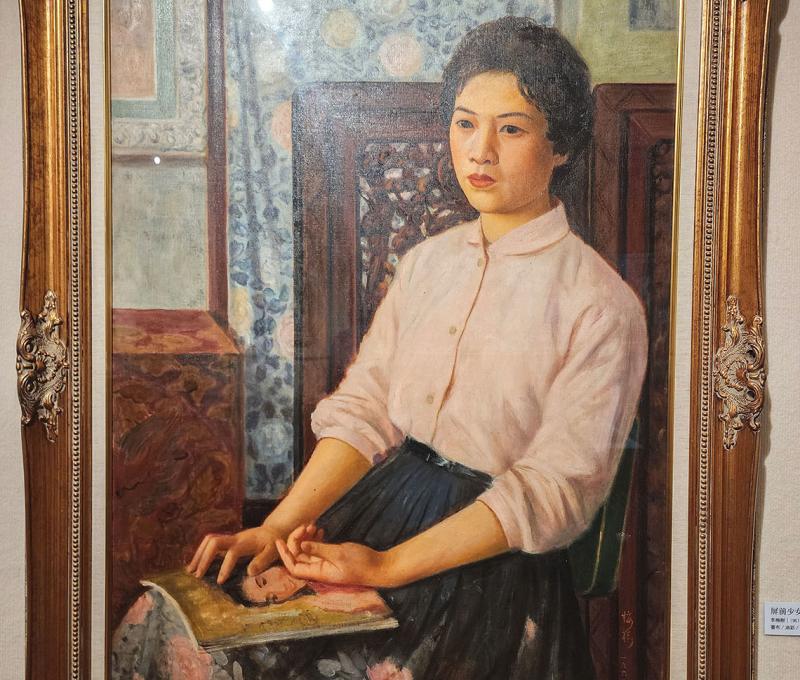 李梅樹紀念館的屏前少女(1961)【與採茶少女的主角是同一人】 照片提供者：鄭裕書 / 拍攝日期：2025/03/23