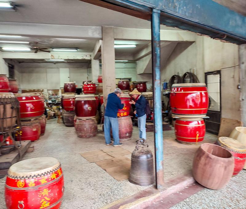 製鼓是一項技藝更是一門學問。照片拍攝者：海山文史團隊