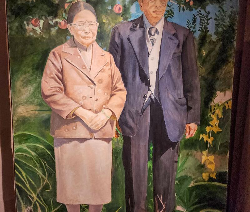 李梅樹紀念館的夫妻畫像(未完成) 照片提供者：鄭裕書 / 拍攝日期：2025/03/23