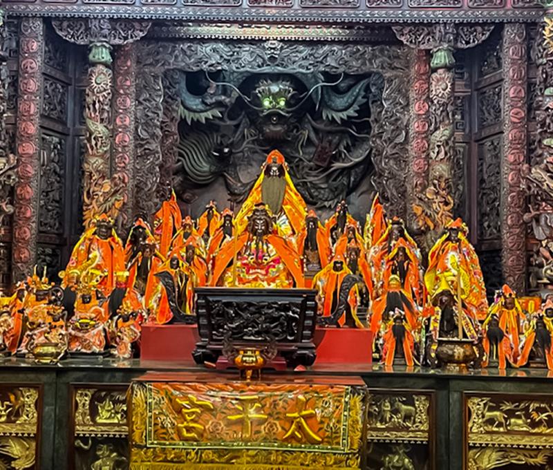 正殿主祀開漳聖王。照片拍攝者：陳粉 / 拍攝日期：2022/09/09