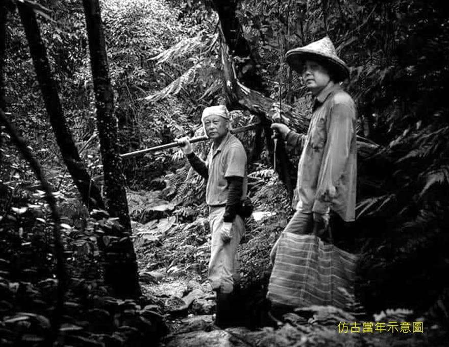 仿古礦工舊照片照片提供者：蕭學苑
