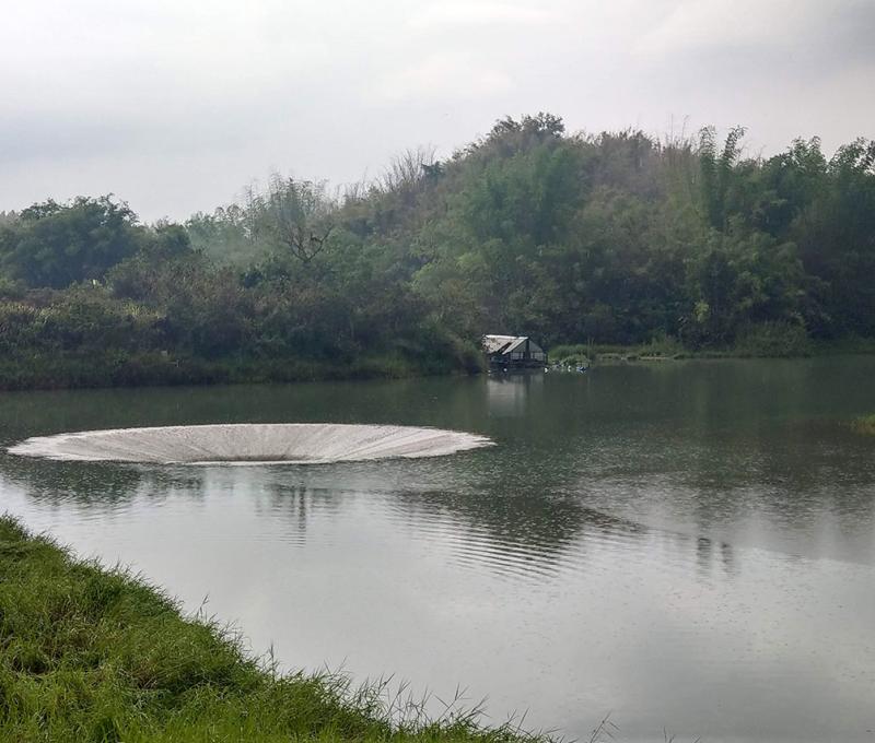 2021年4月，缺水期的西口豎坑 照片提供者：千里步道協會