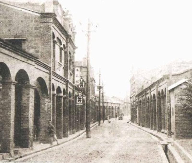 日治時期的三角湧街（圖片來源：三峽老街商圈官網／查詢日期：2025/5/1）