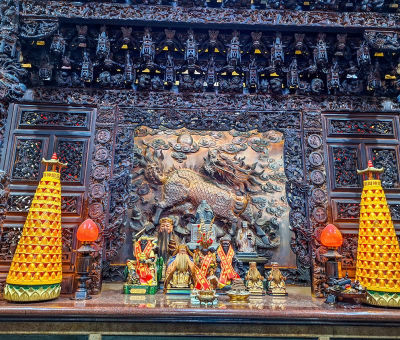 土地公廟正殿的土地公神尊。照片提供者：王淑盈 / 拍攝日期：2023/09/05