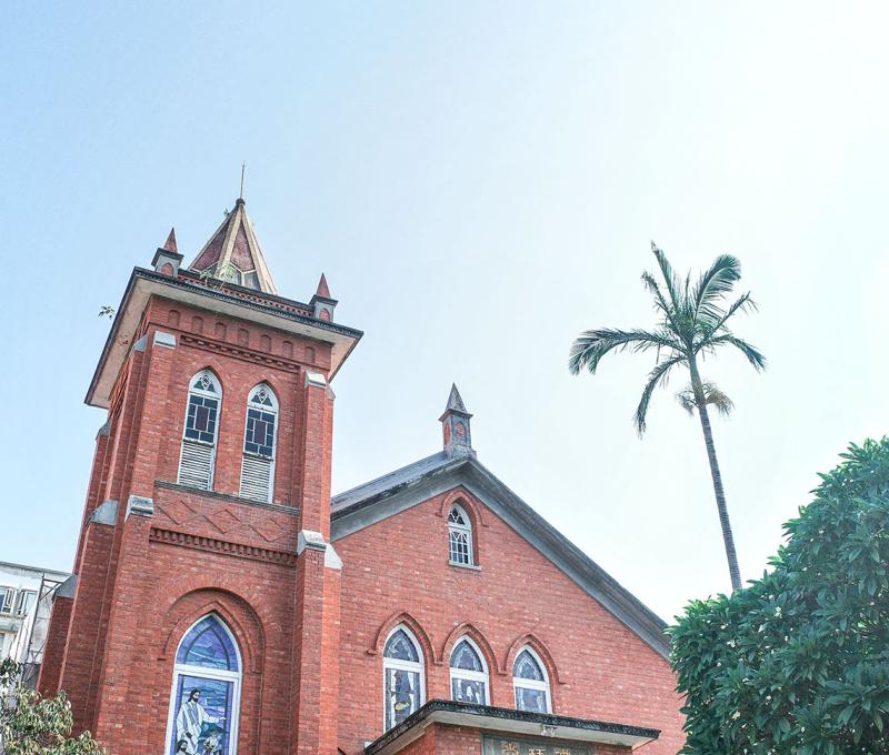 淡水禮拜堂哥德式建築景觀