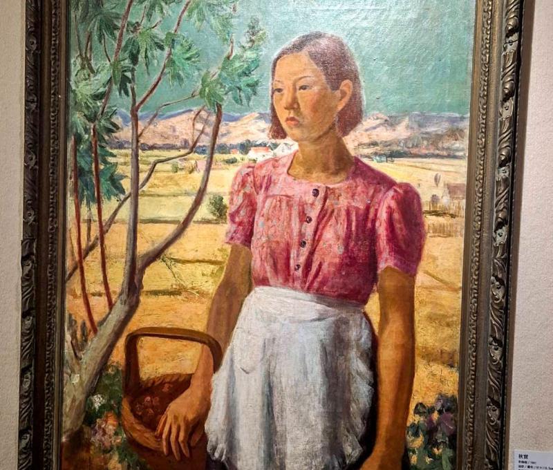 李梅樹畫作〈秋實〉 照片提供者：曾期星 /拍攝日期： 2025/05/23