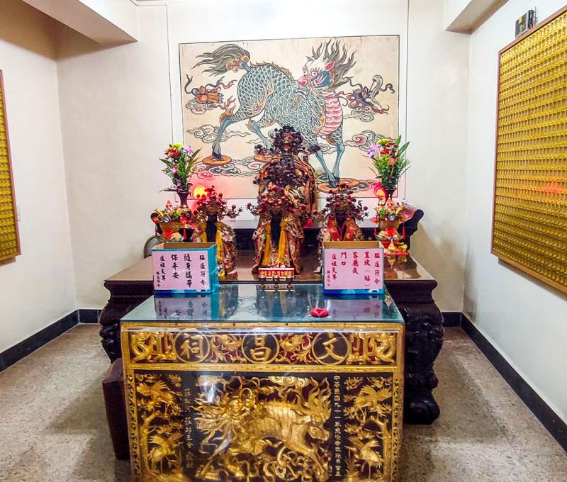 瘟祖殿的神像。照片拍攝者：海山文史團隊