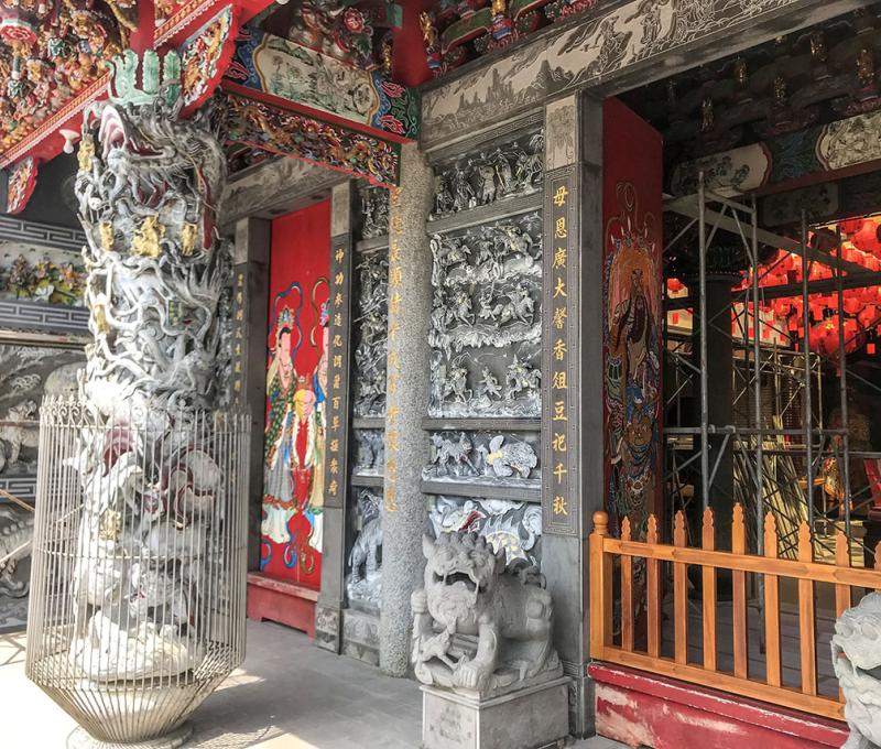 慈聖宮龍柱。照片拍攝者：方文樹／拍攝日期：2022/3/16