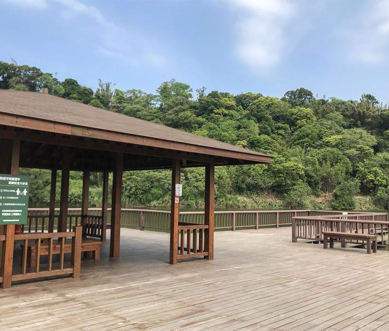 生態公園內另一涼亭。照片拍攝者：方文樹／拍攝日期：2022/04/13
