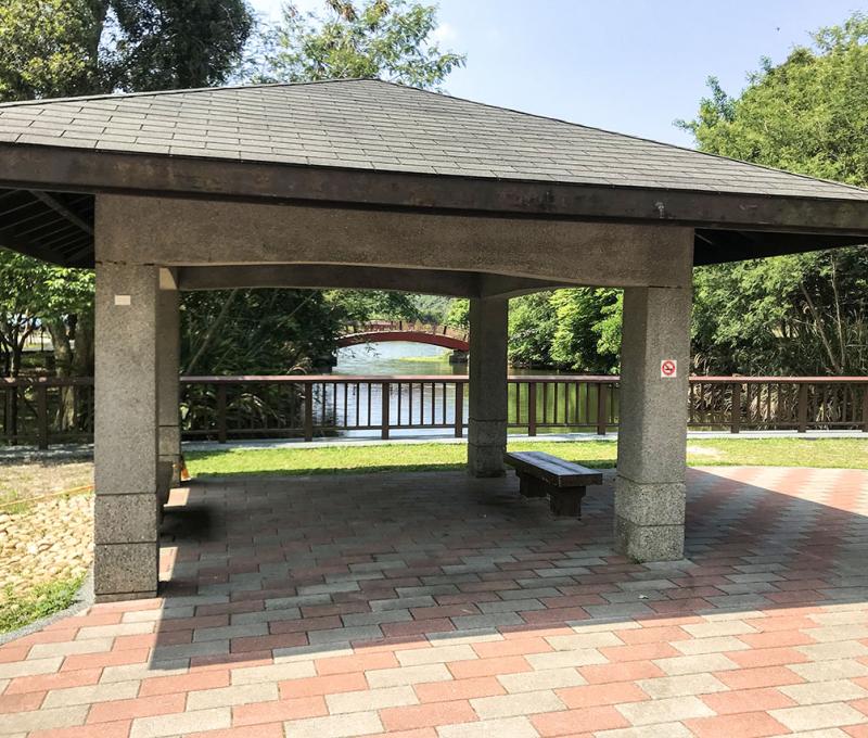 生態公園入口處涼亭。照片拍攝者：方文樹／拍攝日期：2022/04/13