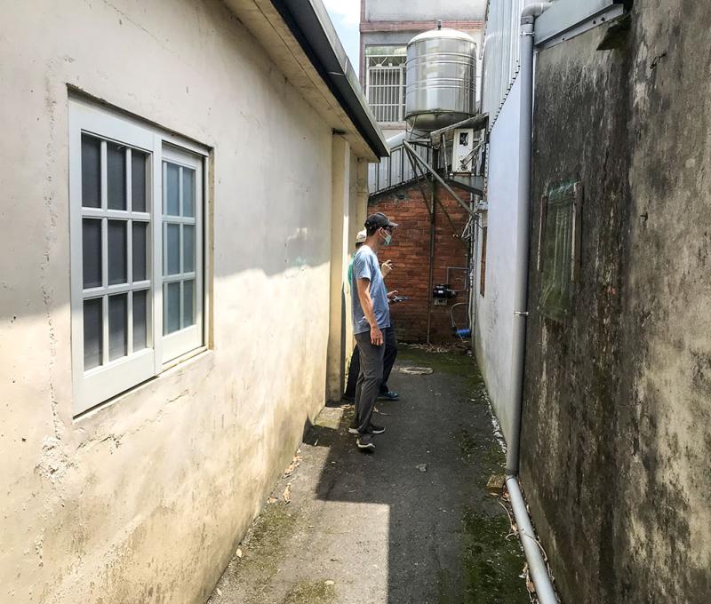 社區巷弄狹小彎曲。照片拍攝者：方文樹／拍攝日期：2022/04/13