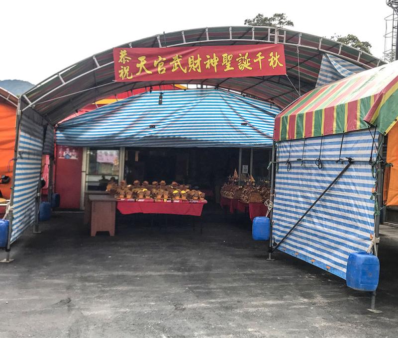 報恩宮以鐵皮搭建(舊廟)。照片拍攝者：方文樹／拍攝日期：2022/04/13