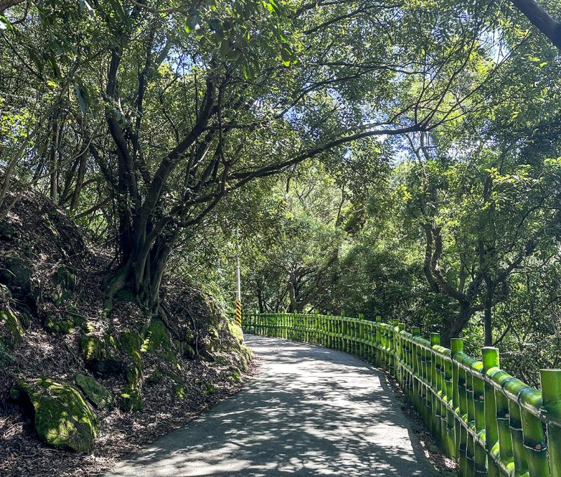 步道樹蔭遮蔽。照片提供者：林美惠 / 拍攝日期：2023/08/14