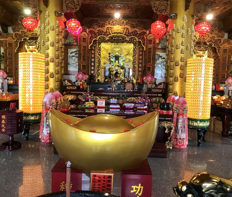 位於大殿的元寶(新廟)。照片拍攝者：方文樹／拍攝日期：2022/04/13