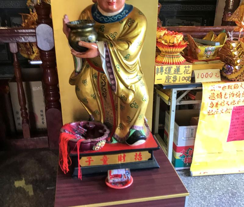 招財童子(新廟)。照片拍攝者：方文樹／拍攝日期：2022/04/13
