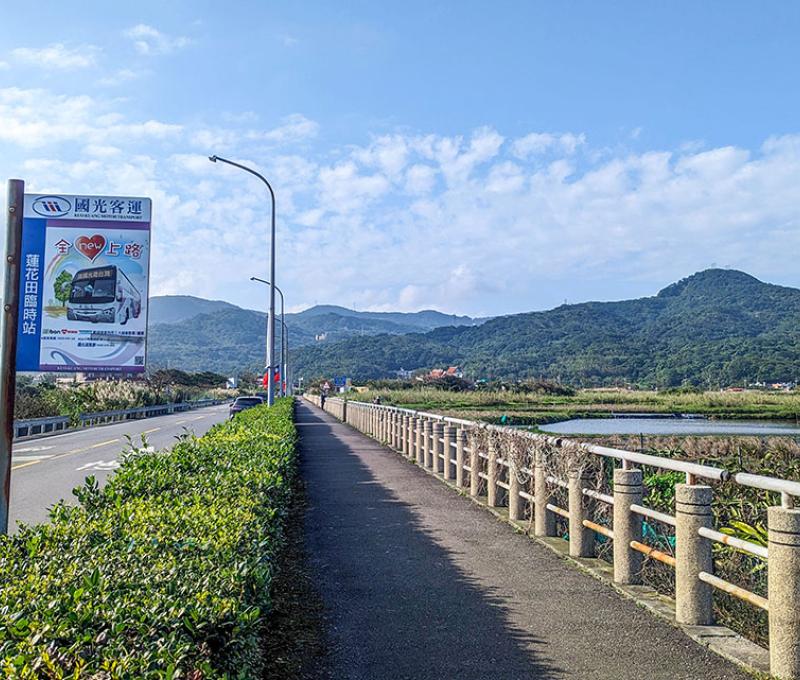 清水濕地旁人行道