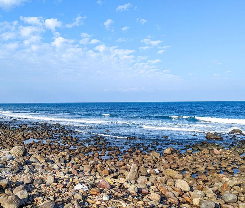 跳石海岸。照片拍攝者：林韋伶 / 拍攝日期：2024/1/2