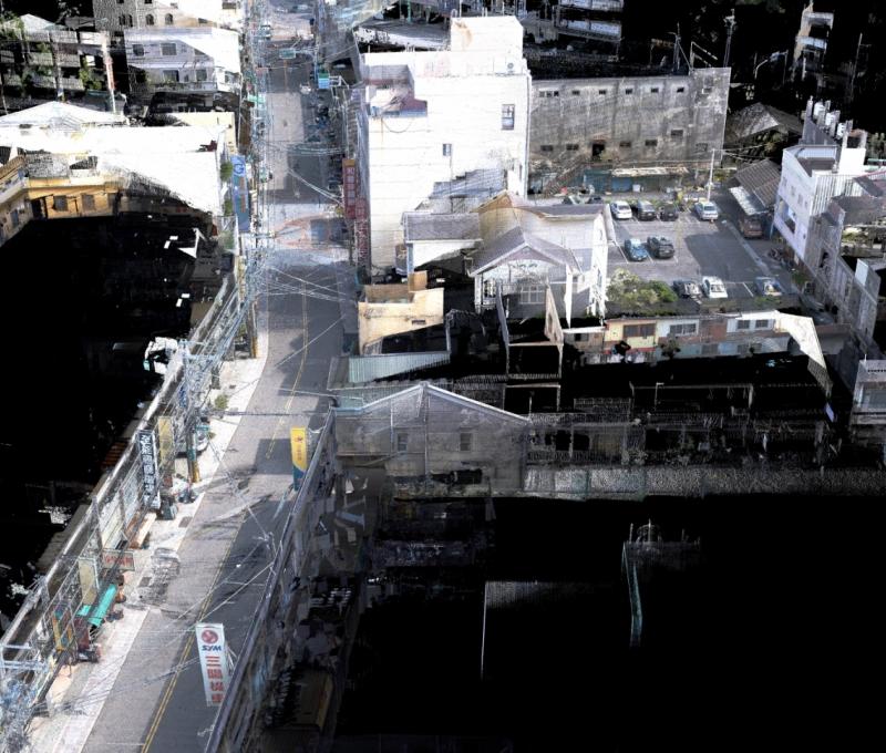 褒忠老街點雲掃描（照片提供者：黃銘樟 / 拍攝日期：2024/11/04）