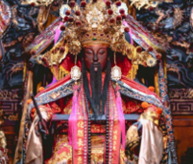 彰邑城隍爺。（照片提供者：英語系碩士班洪善慈 美術系林佳恩）