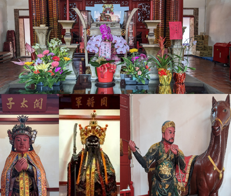 關聖帝君像與各陪祀神明。（照片提供者：歷史所吳紹嘉、蔡尚廷）