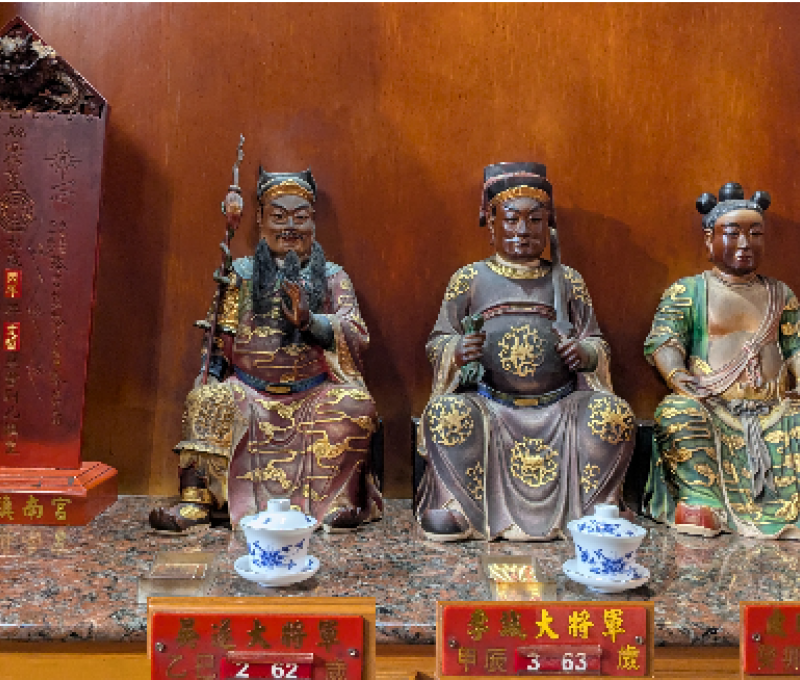 值年太歲原座與各式太歲星君。（照片提供者：歷史所李華彥）