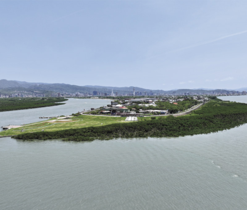 社子島北端沙洲挖除後之照片。／資料來源：吳國維拍攝（2025年4月29日）。《島都之河》，頁440。