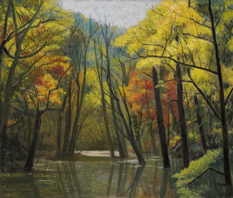 《楓樹林》/提供者：李梅樹紀念館