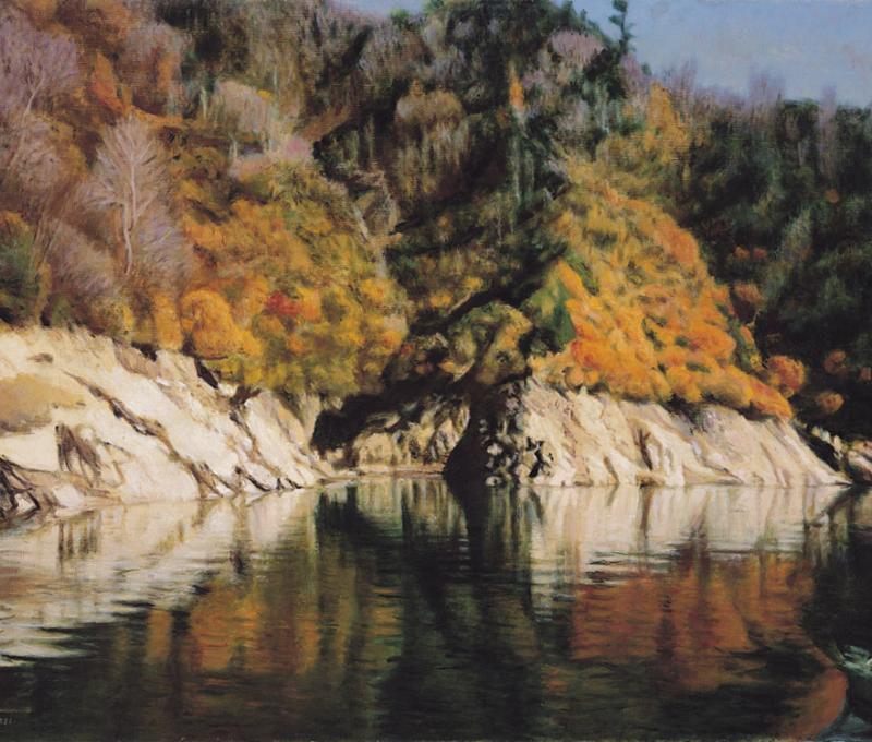 《奧只見湖》/提供者：李梅樹紀念館