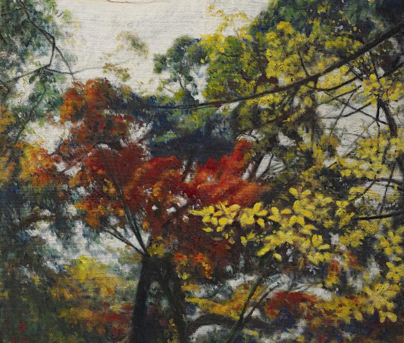 《秋到樹梢》(1981)/提供者：李梅樹紀念館