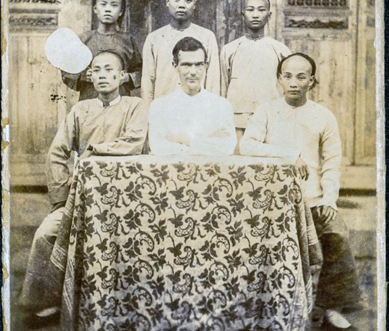 1897入學的蘭大衛醫生第一批學生 照片提供者：彰基文史博物館文史資料庫／拍攝年份：1899