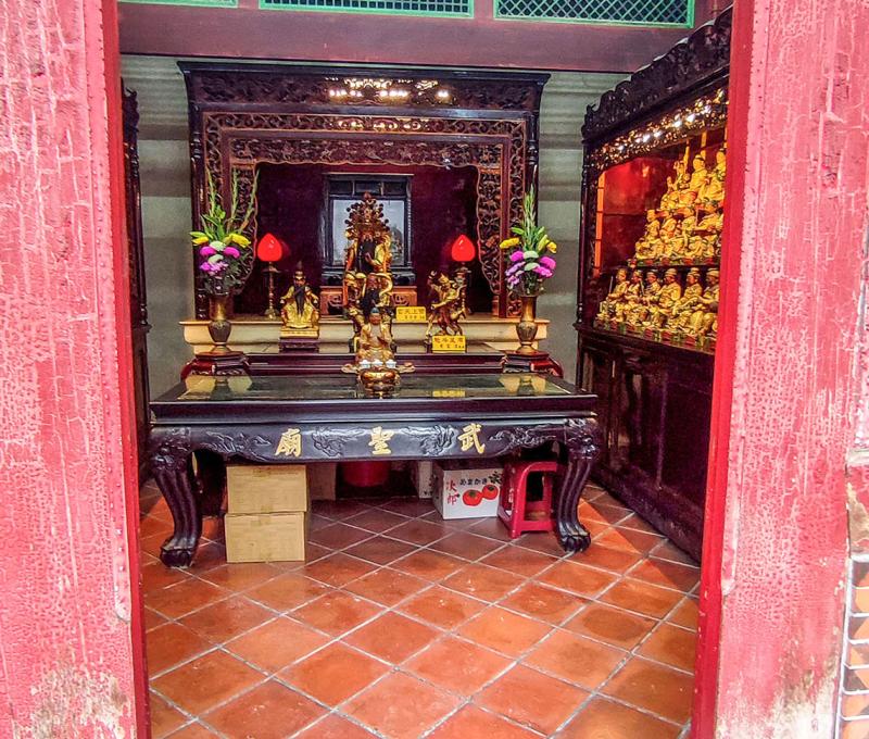武聖廟尚供奉其他的神祇。照片拍攝者：海山文史團隊