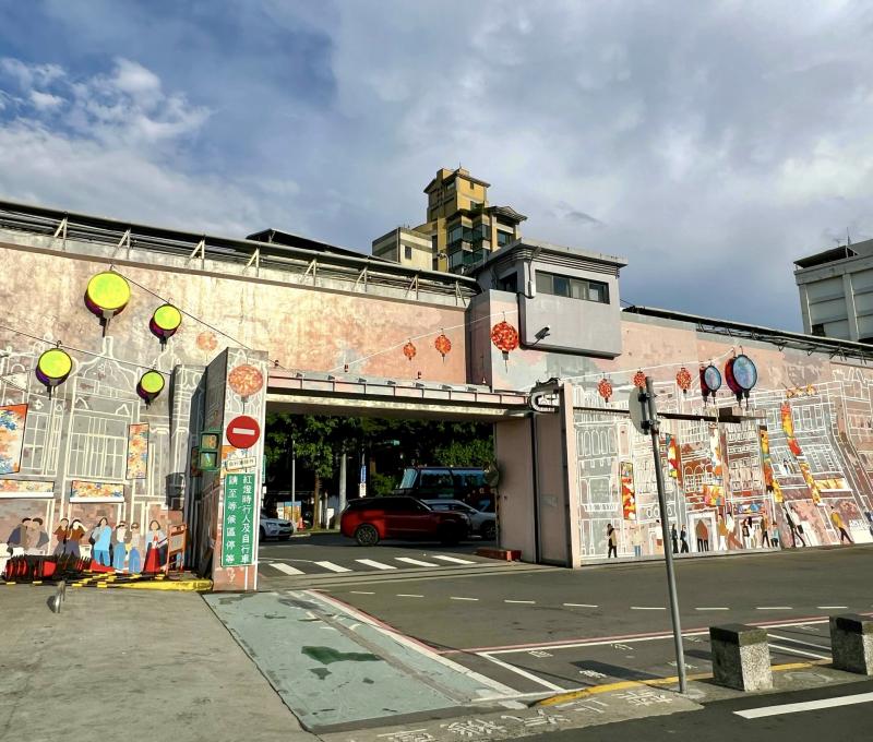 大稻埕碼頭淡五號水門內。(照片提供者：毛毓翔 / 拍攝日期：2025/08/21)