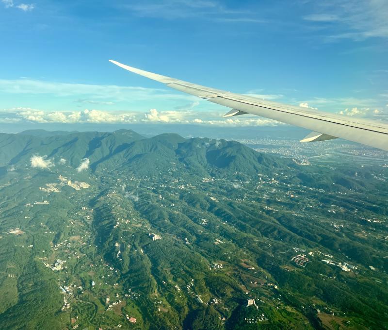 山河入眼：天空下的觀音山。(照片提供者：毛毓翔 / 拍攝日期：2025/09/24)