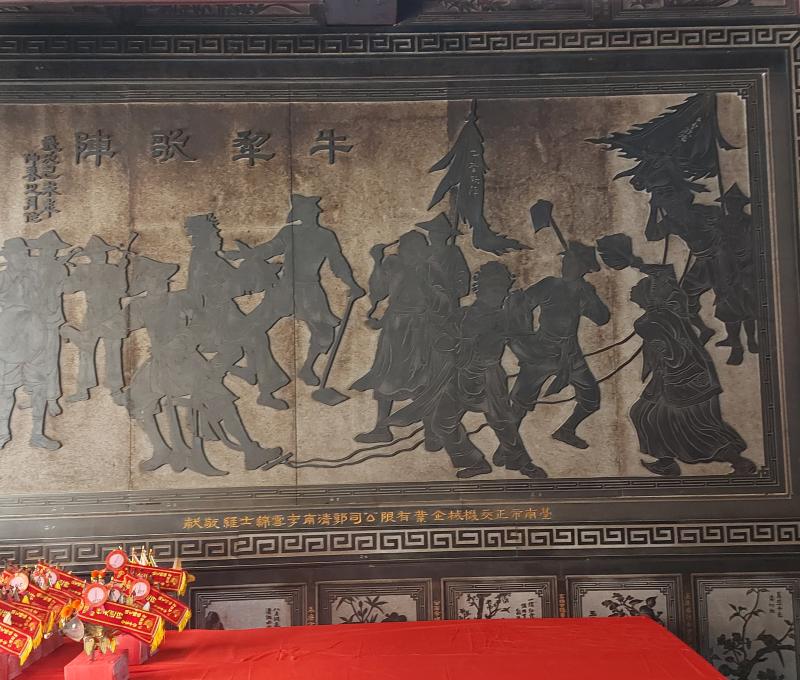 牛犁歌陣壁畫(照片提供者：街密小組 / 拍攝日期：2024年)