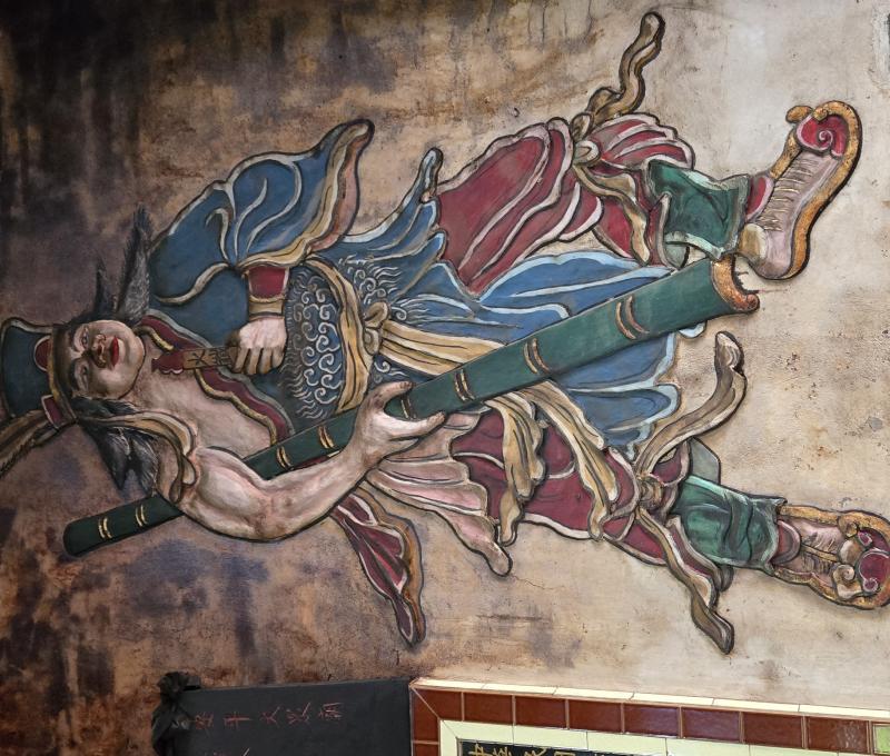 廟中可見謝將軍、范將軍的壁畫裝飾(照片提供者：街密小組 / 拍攝日期：2025/6/16)