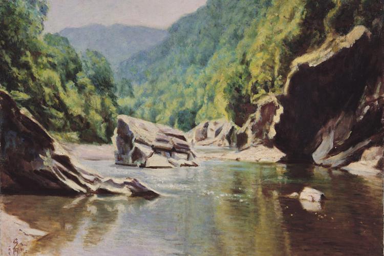 20《三峽春色》（三峽大豹溪，樂樂谷附近）