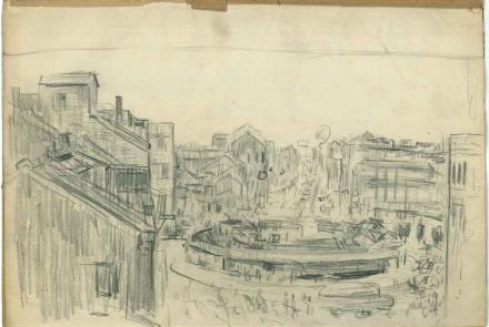 04《臺北圓環》（李梅樹南京西路畫室，今臺北市南京西路145號3樓）